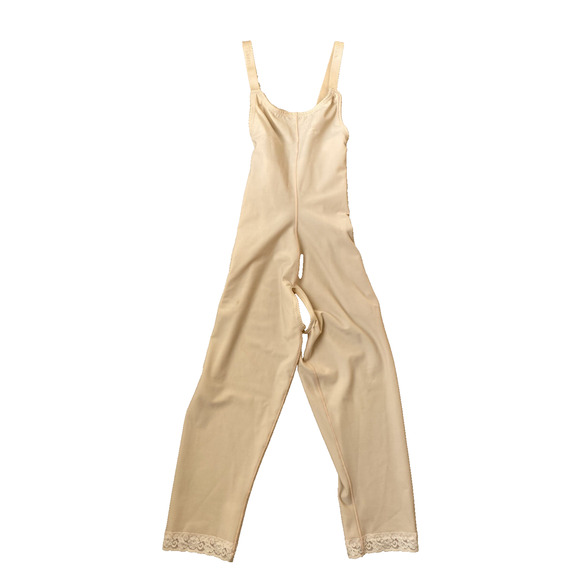 Isavela Beige Full Body Shapewear Bodysuit S High Compression Post Surgery Zip - Picture 6 of 12
